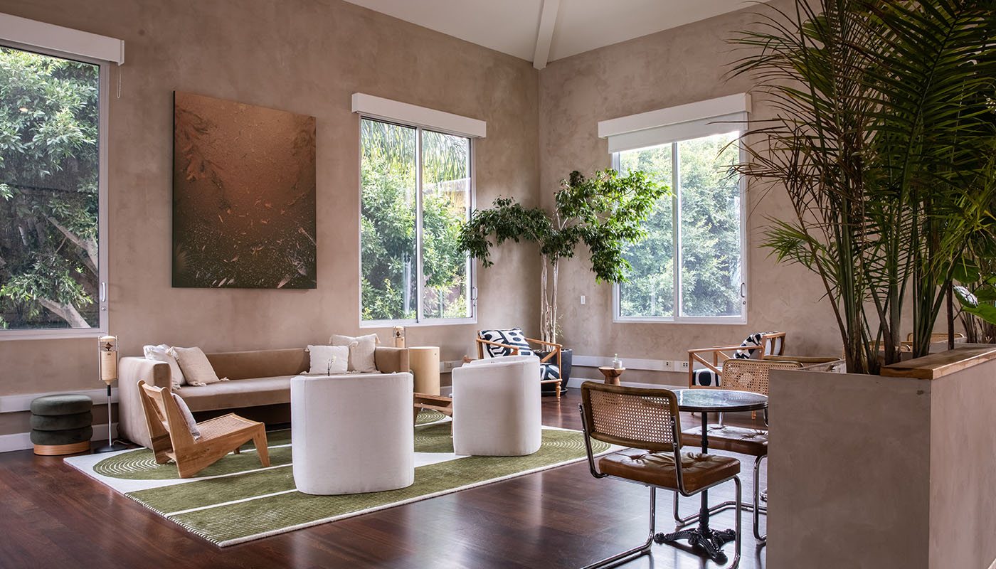 The 2nd Floor Members’ Club with soft seating and natural light