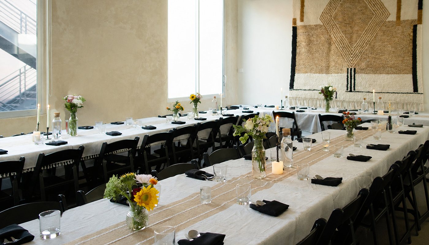 The 2nd Floor Members’ Club set for a private dinner